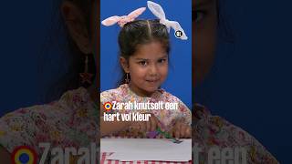 Zarah knutselt een hart vol kleur  Kijk Mij Nou  Kindertijd KRONCRV [upl. by Azarria]