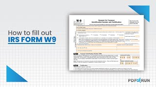 How to Fill Out Form W9 Online or Request for Taxpayer ID Number amp Certification Document  PDRFun [upl. by Thrift25]