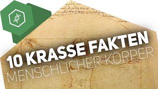 10 KRASSE FAKTEN über den menschlichen Körper [upl. by Icyac]