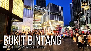 Bukit Bintang Walking Tour Where Culture and Entertainment Converge  Kuala Lumpur Malaysia  4K [upl. by Ayotna477]