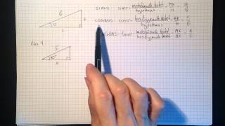 Matematikk 1T Trigonometri Sinus cosinus og tangens Del 2 [upl. by Ahsieym182]