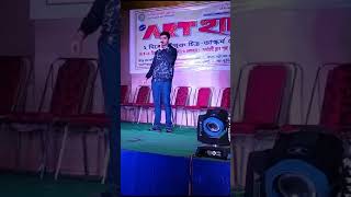 Baje go bina  Priyankar Ganguly LIVE performance at Malda in ART হাট [upl. by Relyhs284]