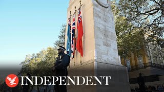 Live View of Cenotaph in London as Remembrance Day silence held amid protests [upl. by Wally198]