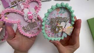 Easter project share  embellishments and egg shaped box [upl. by Eryn]