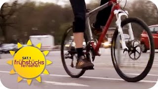 Tipps für GESUNDES Fahrrad fahren  SAT1 Frühstücksfernsehen [upl. by Georgy]