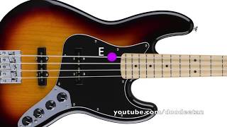 Bass 4 String Tuner  E Standard Tuning E A D G [upl. by Urbannai]