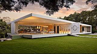 Impressive Modernist GlassWalled Luxury Residence in Montecito CA USA by Steve Hermann [upl. by Lampert]