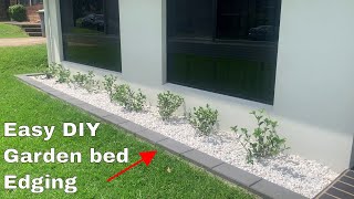 How to make a garden bed edging  Easy DIY [upl. by Einahets420]