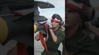 Loading a live AIM 9X Sidewinder warhead on an F35 [upl. by Aitrop]