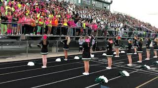 Sideline cheer at the Williamston High School Football Home opener 2024 [upl. by Mikol26]