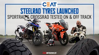 Ceat SteelRad Tyres Launched  SportRad And CrossRad  First Ride Review [upl. by Connor]