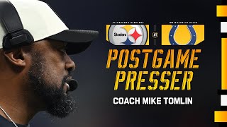 Coach Mike Tomlin Postgame Press Conference Week 15 at Colts  Pittsburgh Steelers [upl. by Gambrell]