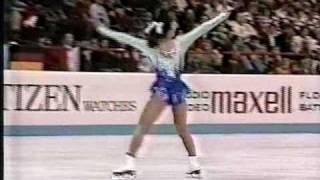 Midori Ito 伊藤 みどり JPN  1989 World Figure Skating Championships Ladies Free Skate [upl. by Eitac]