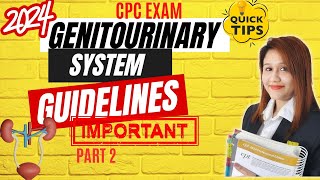 CPC EXAM Genitourinary System Guidelines  Medical Coding [upl. by Eerot]