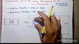 transformer to autotransformer in hindi [upl. by Aelem479]