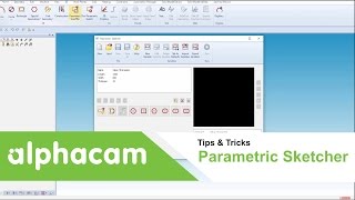 Parametric Sketcher  Alphacam [upl. by Qifar426]