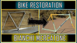 BIKE RESTORATION  BIANCHI MERCATONE  quotPAINT JOBquot [upl. by Attem]