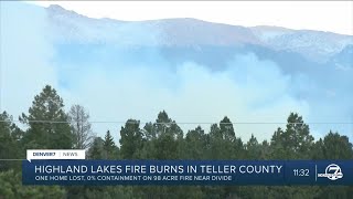 Crews prepare for windy day at humancaused Highland Fire in Teller County [upl. by Nilahs574]