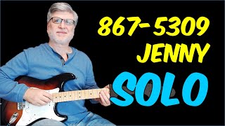 8675309 Jenny Guitar Solo Lesson  Easy Note for Note Rock Guitar  Tommy Tutone [upl. by Lemar]