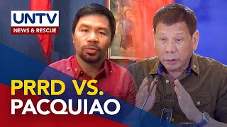 President Duterte hinamon si Sen Pacquiao na patunayan ang alegasyon ng korapsyon sa gobyerno [upl. by Trent]