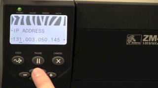 Setting a Static IP Address on a ZM400 and ZM600 Printer [upl. by Meesaw650]