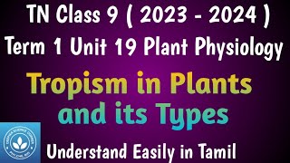 Tropism in Plants Class 9 Science Term 1 Unit 19 Plant Physiology [upl. by Rhetta]