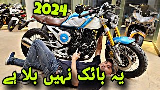 NEW ENTRY IN PAKISTAN 2024 JIALING JH 250 CAFE RACER EFI BALANCER SHAFT DETAILED REVIEW ON PK BIKES [upl. by Lennahs]