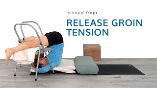 Groin Tension ReleaseIyengar Yoga with Kathy Cook [upl. by Brnaby535]