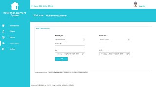 Part6 Hotel Management System Designing Reservation Form  C [upl. by Veneaux]