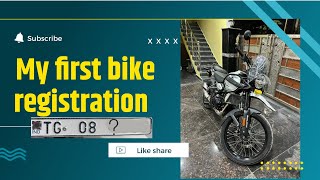 My Himalayan bike registration at ts08 [upl. by Drareg]