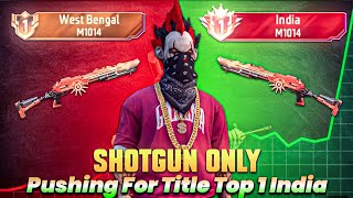 Pushing Top 1 in Shotgun M1014  Free Fire Solo Rank Pushing with Tips and Tricks  Ep12 [upl. by Hedvah]