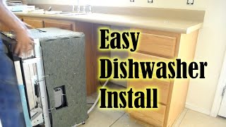 Dishwasher How To Install A Dishwasher in less than 1 hour How To Replace A Dishwasher [upl. by Certie]