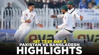 Full Highlights  Pakistan vs Bangladesh  1st Test Day 3 2020  PCB  M2D2K  PAKvBAN [upl. by Naawaj]