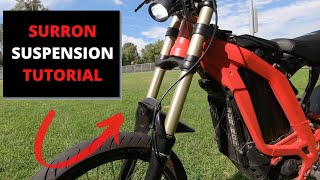 SUSPENSION CARE  SURRON amp SEGWAY X260 TUTORIAL  For Beginners [upl. by Enialem]