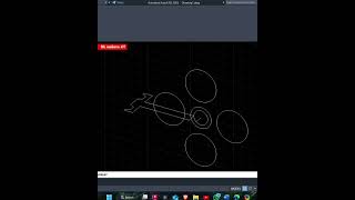 wheel 3d drawing tutorial with 4 holes in autoCad full video of circular wheel shorts [upl. by Serles]