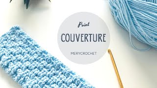 Point crochet facile pour couverture  Merycrochet [upl. by Willmert]