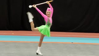 Mażoretki Cieszyńskie Gwiazdeczki  solo mace junior  majorettes  Ostrava 2023 WM Championship [upl. by Ffirahs]