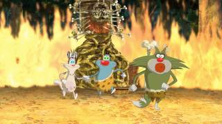 Oggy and the Cockroaches  THE GOLDEN STATUE S05E38 CARTOON  New Episodes in HD [upl. by Toft]