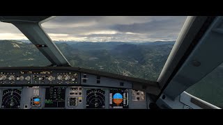 MSFS 2020  Bolzano LOC approach  A32NX  Live weather  Fix info  4K  Ultra [upl. by Mozelle]