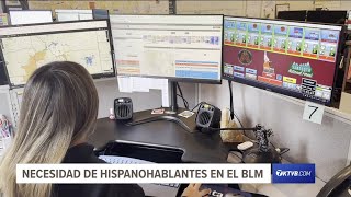 Estudiante hispanohablante ayuda a los bomberos como despachador de BLM [upl. by Richarda221]