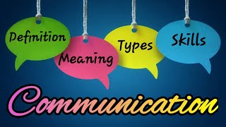 CommunicationMeaning Techniquestypesskills for effective communication in hindi [upl. by Adnawot192]