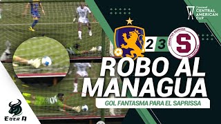 🇨🇷¡ROBO SAPRISSA LE ROBA EL PARTIDO AL MANAGUA FC 3 VS 2 GOL FANTASMA COPA CENTROAMÉRICANA 2024🏆🇳🇮 [upl. by Enoch544]