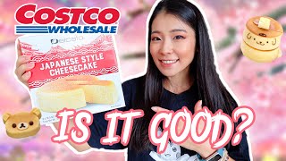 Costco Japanese Style Cheesecake review Costco Asian food taste test delcato japanese cheesecake [upl. by Slater]