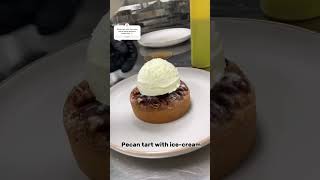 Pecan tart with ice cream one of most favorite and delicious sweet ever try it 👌 pecantart fyp [upl. by Hazem]