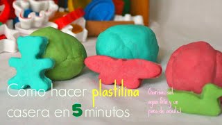 PLASTILINA CASERA en 5 minutos SIN COCCIÓN Biodegradable  Trucos de Familia [upl. by Faxun514]