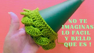 Con una Simple Tira Árbol de Navidad Tejido a Crochet‼️ [upl. by Anirpas]