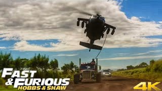 Hobbs amp Shaw Helicopter Fight Scene in Hindi [upl. by Hochman]