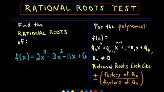 Rational Roots Test  Theorem [upl. by Lizned]