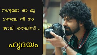 Nagumo Song Lyrics  Hridayam Song  Pranav mohanlal [upl. by Atilal]