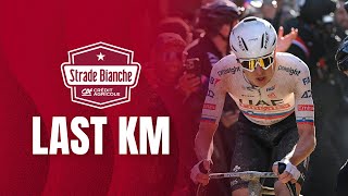 Strade Bianche 2024  Last KM Pogacar wins [upl. by Newbold]